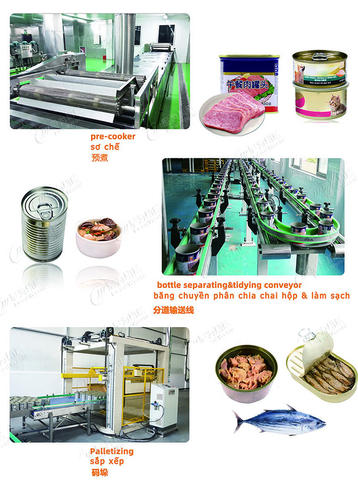 午餐肉罐頭生產(chǎn)線